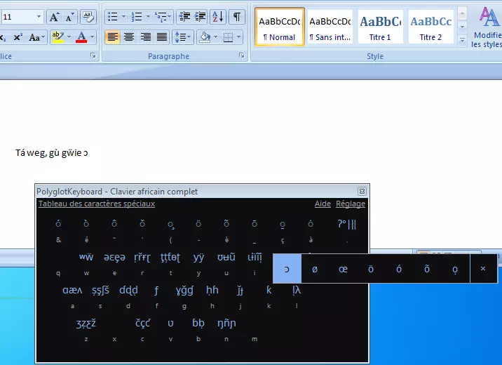Polyglot keyboard screenshot