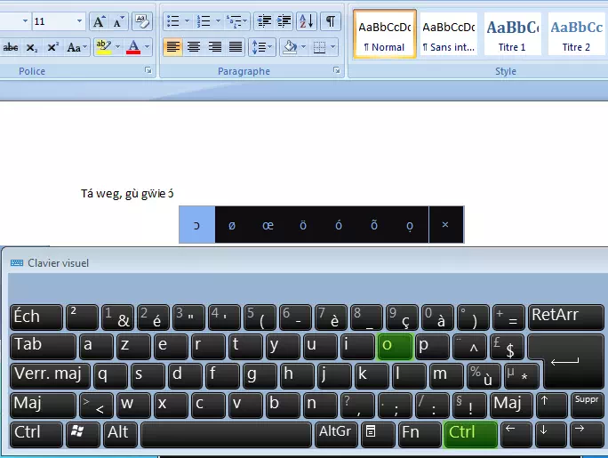 Polyglot keyboard screenshot